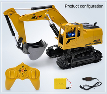 Load image into Gallery viewer, Hot Rc Car Eight-way Alloy Excavator 1:24 Wireless Remote Control Excavator
