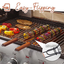 Load image into Gallery viewer, Portable BBQ Grilling Basket Stainless Steel Nonstick Barbecue Grill Basket(3 pcs each set)
