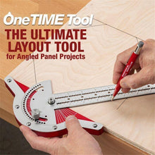 Load image into Gallery viewer, Woodworkers Angle Rule Efficient Protractor Angle Woodworking Ruler Angle Measure Stainless Steel Carpentry Tools
