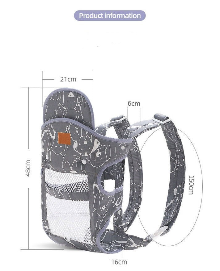 0-36 MonthsBaby Carrier Multifunctional Four Seasons Universal Front Holding Type Simple X-shaped Carrying Artifact Ergonomic