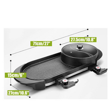 Load image into Gallery viewer, Electric Grill Hot Pot Smokeless Barbecue Machine Big Size

