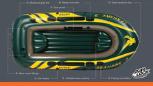 Load image into Gallery viewer, Seahawk Trio High quality Gaint Inflatable Canoe Rowing Air Fishing Boat
